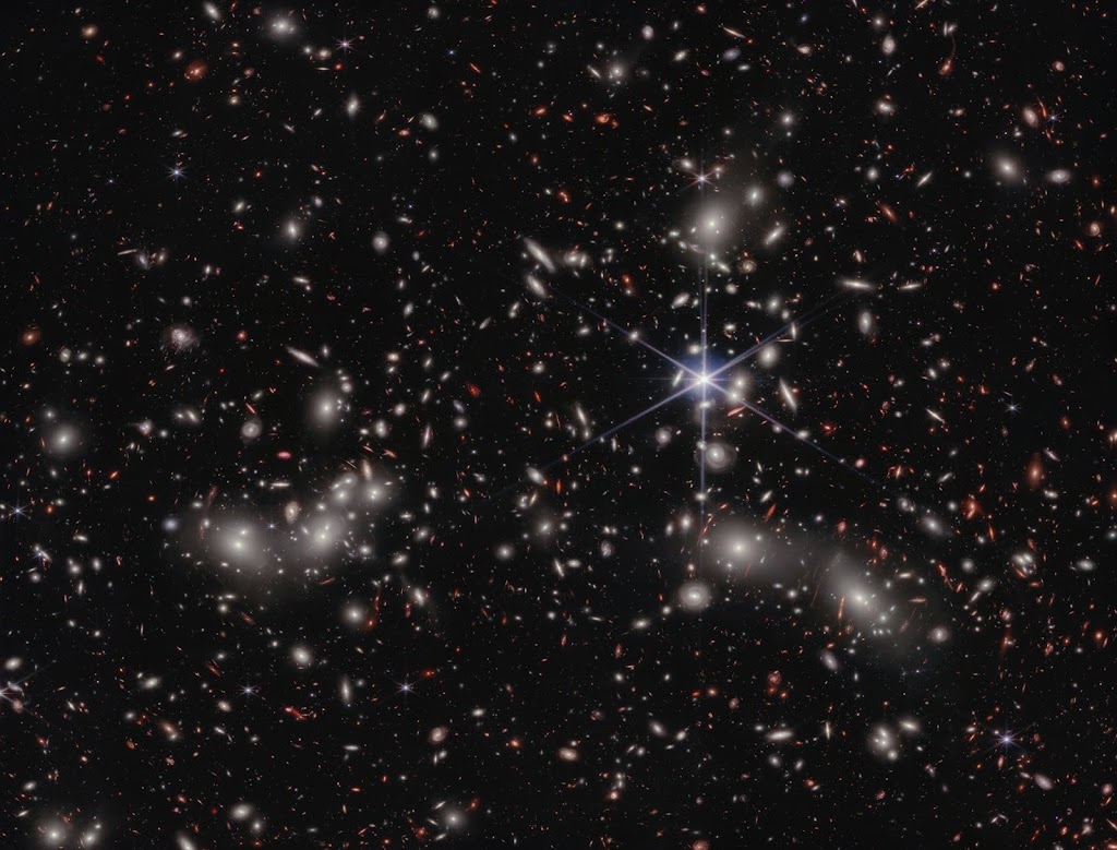 NASA’s Webb Telescope reveals new details in Pandora’s Cluster.