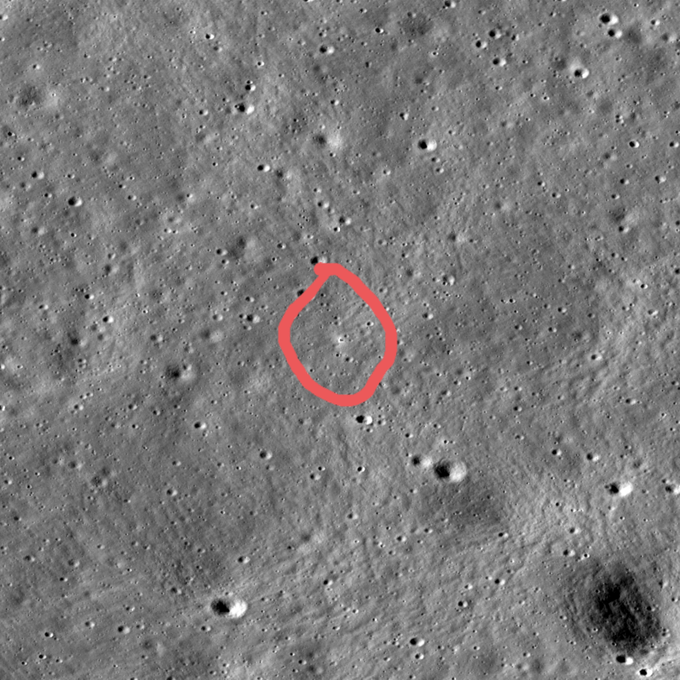 NASA’s LRO spacecraft took a picture of the Chandrayaan-3 lander on the surface of the Moon.