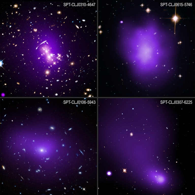 Astronomers have uncovered sparks of star birth across the billion-years of four brightest clusters galaxie.