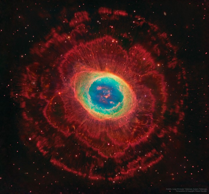 The Ring Nebula is much more complex than it appears through a small telescope.