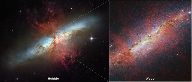 Unveiling the Mysteries of Star Formation in Messier 82 with NASA’s James Webb Space Telescope.