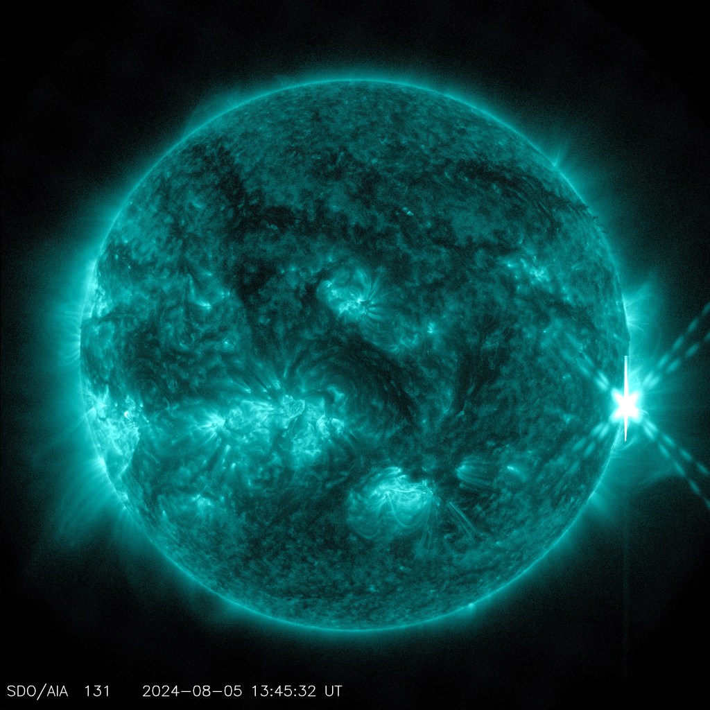 The Sun Emitted a Strong X1.7 Solar Flare on August 5, 2024.