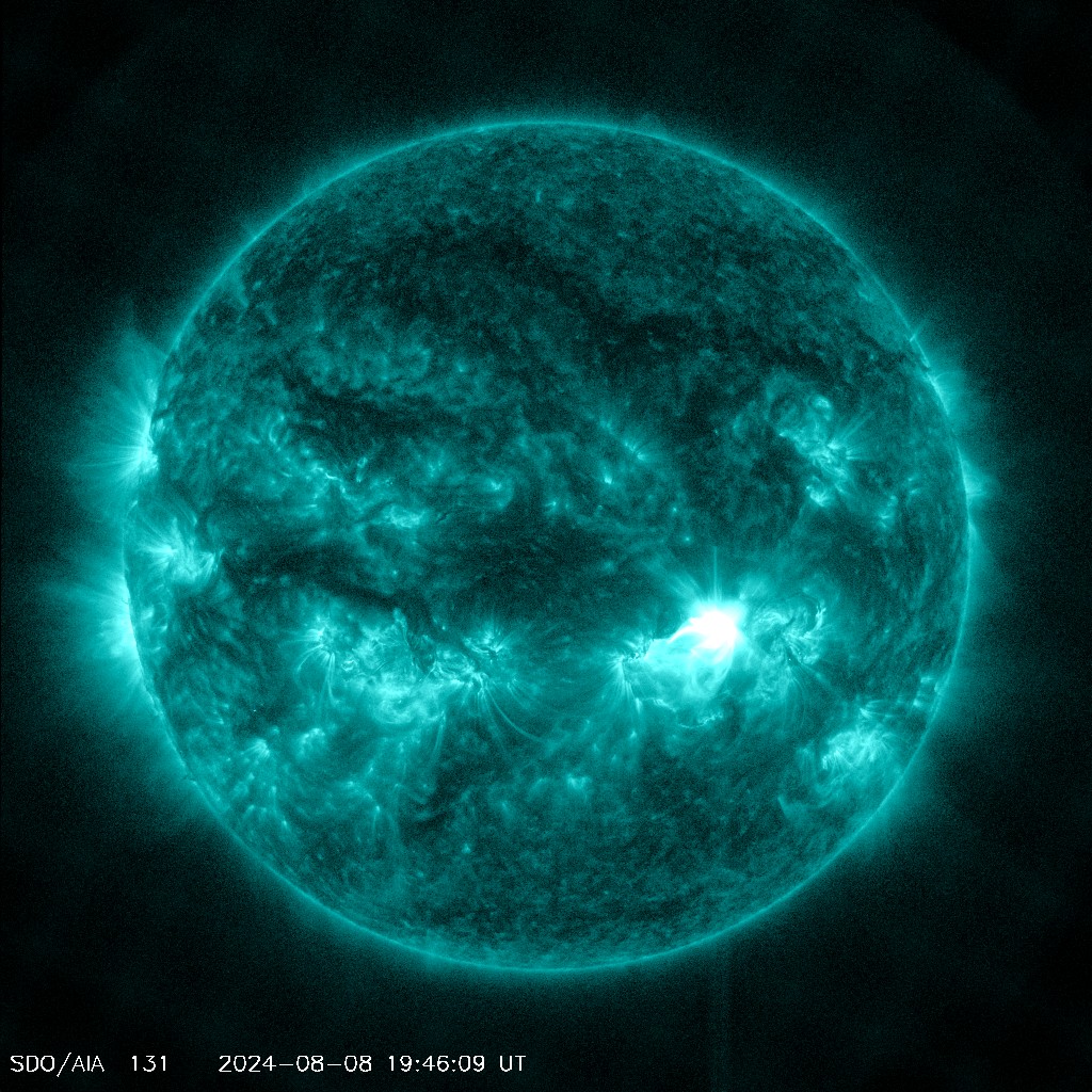 Solar Flare Alert: Strong X1.3 Flare Peaks at 3:35 p.m. ET on August 8, 2024.